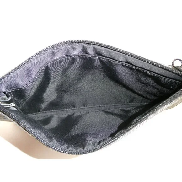 Dooney & Bourke Monogram Navy Black Canvas Wristlet/Clutch - Picture 7 of 16